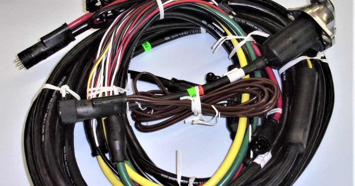Semi Trailer Plug Wiring : 7 Way Commercial Truck Plug To 4 Way Wiring