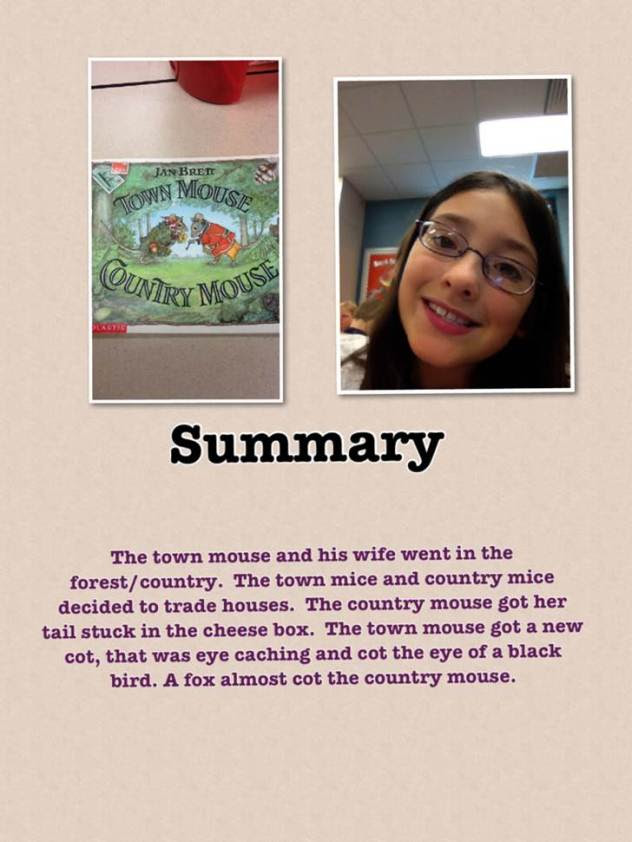 Pic Collage second grade summary
