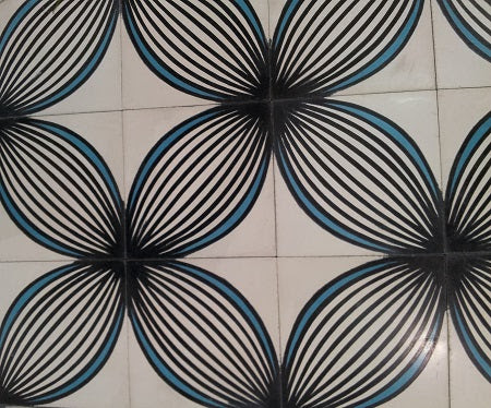 Tania Marmolejo Bloom cement tile pattern
