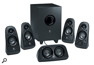 Cheap home-cinema surround systems like this might help you get a feel for surround-sound mixing, but they’re far from the best tool for the job. Cheap home-cinema surround systems like this might help you get a feel for surround-sound mixing, but they’re far from the best tool for the job.
