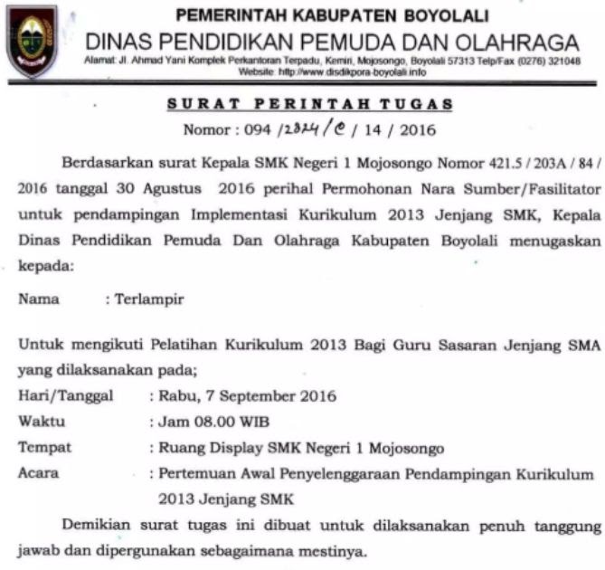 Contoh Sk Pengangkatan Kepala Tpq