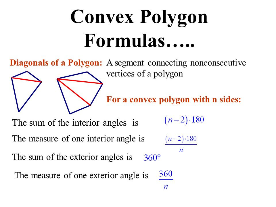 A way to locate interior formula for sum of indoors angles of a polygon