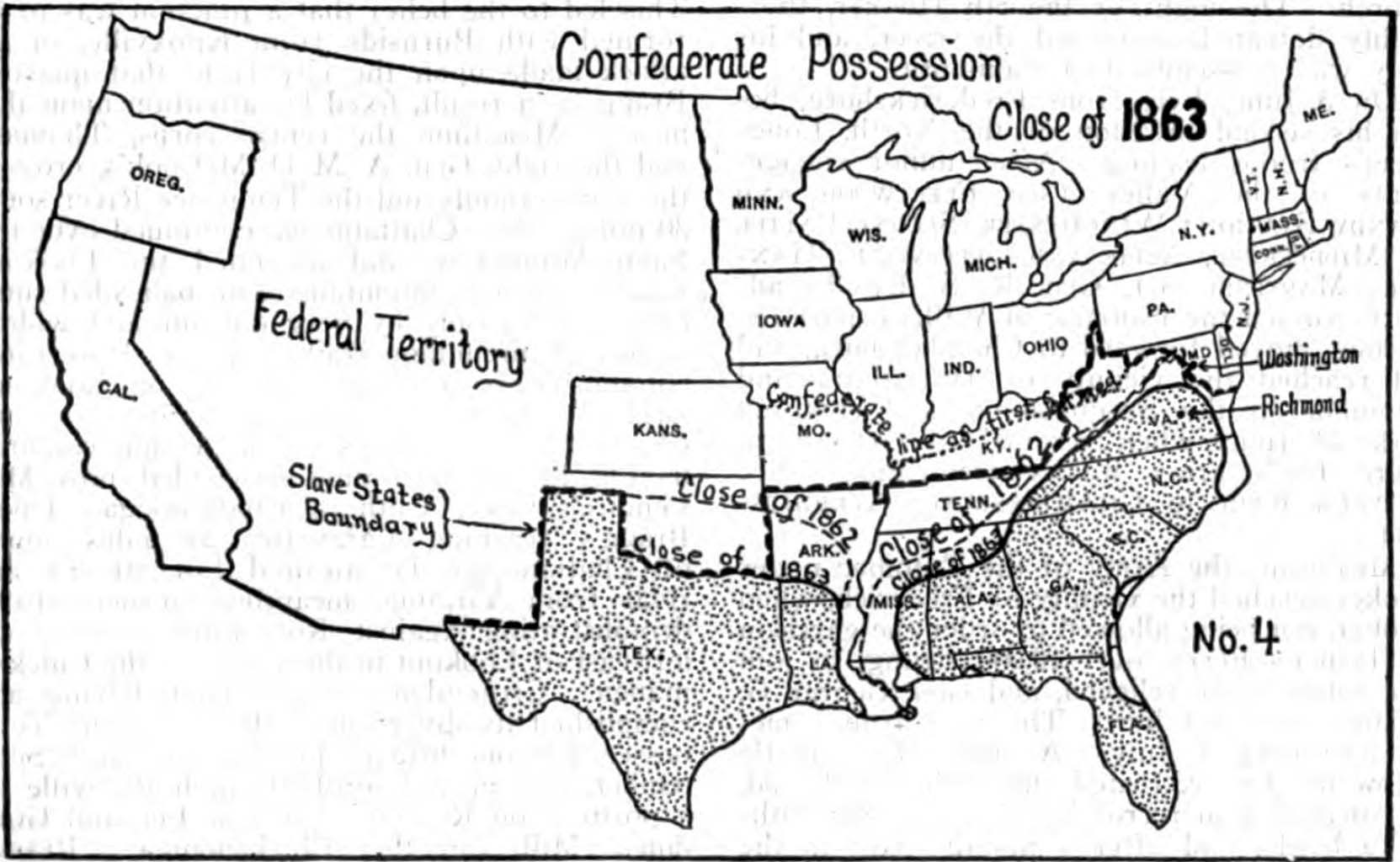 Map Of United States 1863 - Direct Map