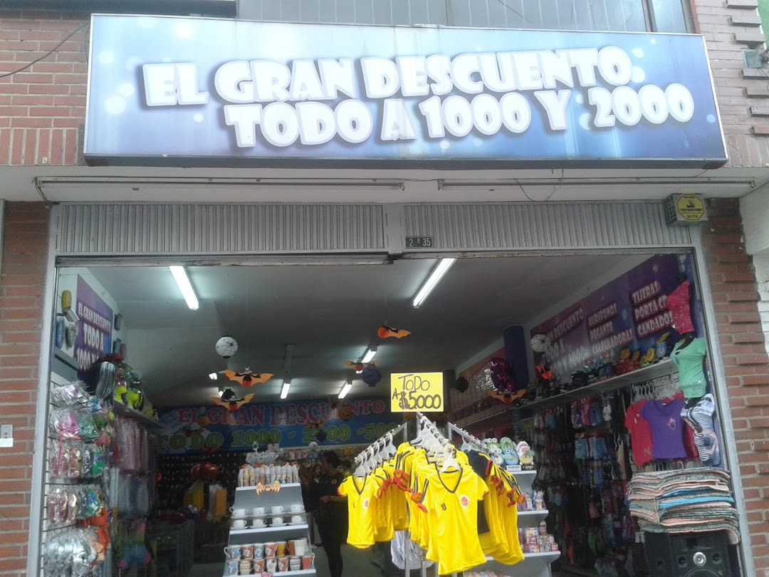 EL GRAN DESCUENTO TODO A 1000 y 2000