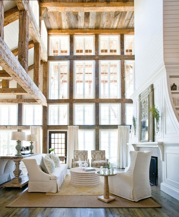 Windows to the world. Round coffee table.