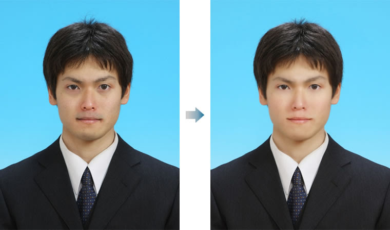 √完了しました！ 証明 写真 髪型 男 101517
