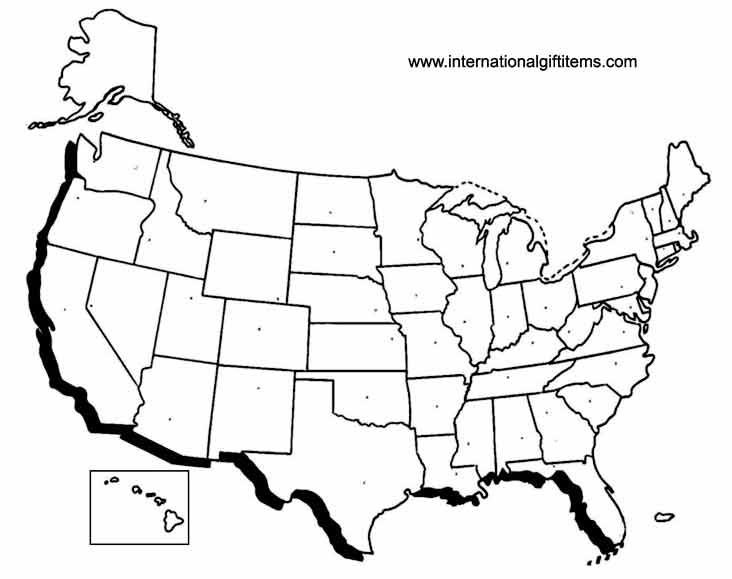 Blank Us Map Psdhook