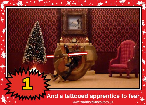 On the eleventh Wookiee Life Day, the Dark Side gave to me: A tattooed apprentice to fear...