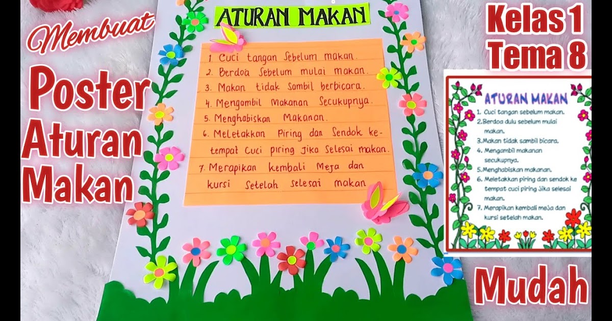 Contoh Poster Untuk Anak Sd Kelas 6 / Kunci Jawaban Buku Siswa Tema 8