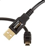 Amazonベーシック USB2.0ケーブル 1.8m (タイプAオス- ミニタイプBオス)