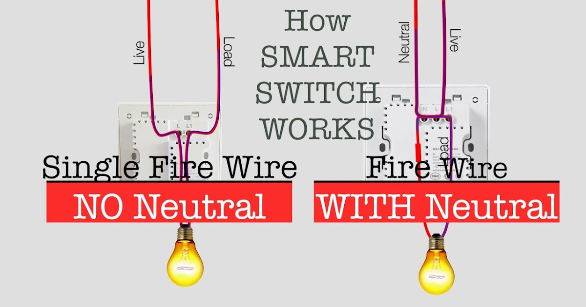Smart Light Switch No Neutral Required Smart Wifi Touch Switch No