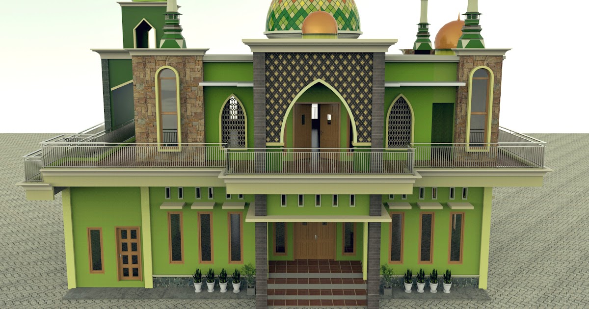 Desain Pagar Masjid Minimalis Indosiad