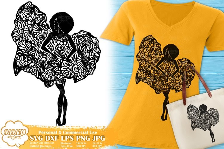 Download Free Lady Mandala Layered Svg - Free Layered SVG Files