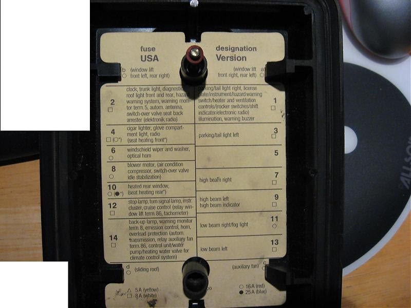 Fuse Box Diagram For 1985 300sd - Wiring Diagram