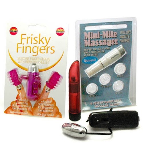 Frisky Fingers Clitoral Stimulator Purple Adult Sex Toy Kit Trojan Vibrating Mini