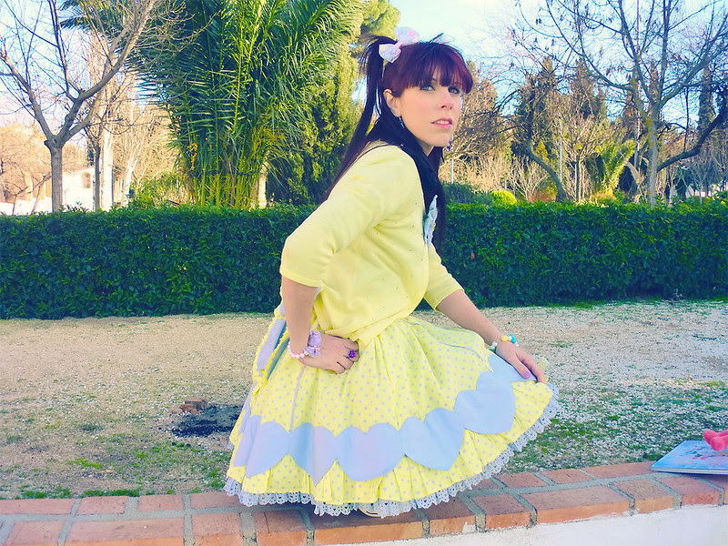 Angelic Pretty Colourful Hearts Skirt