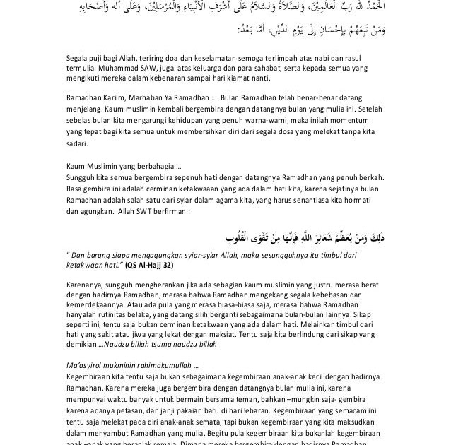 Pidato agama islam tentang hari kiamat