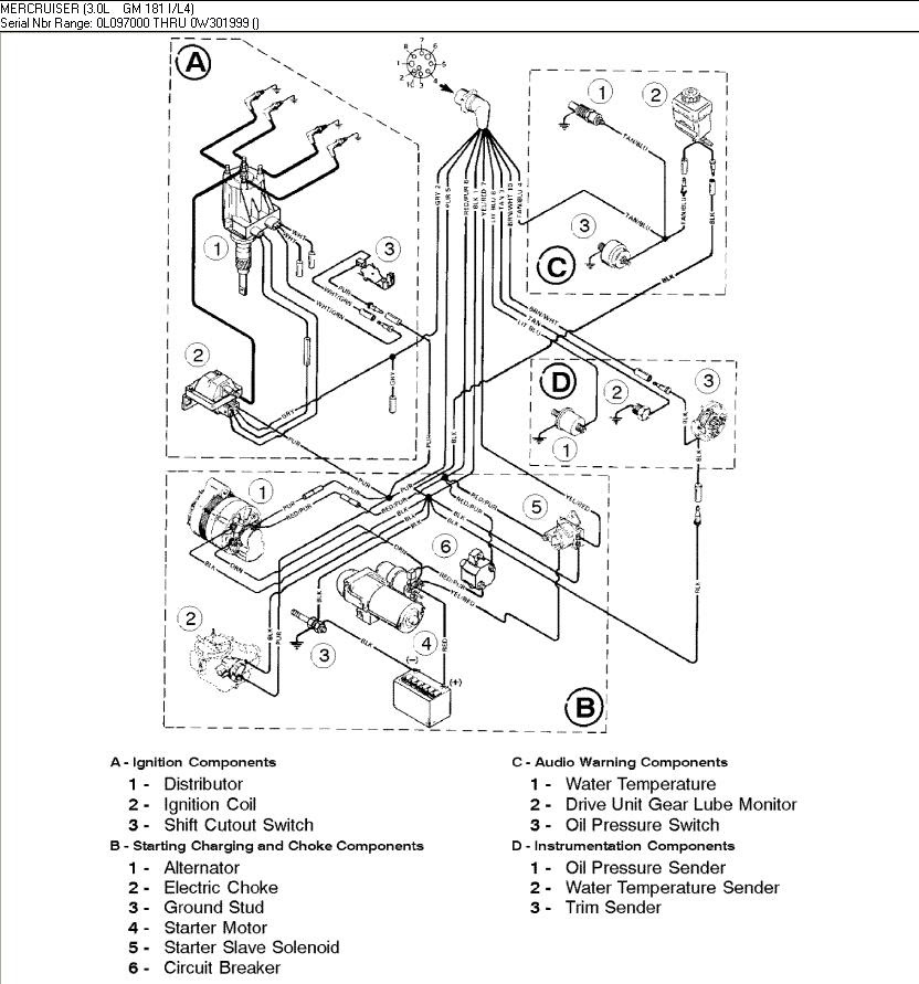 Wiring Diagram For Mercruiser 4 Cyl Engine