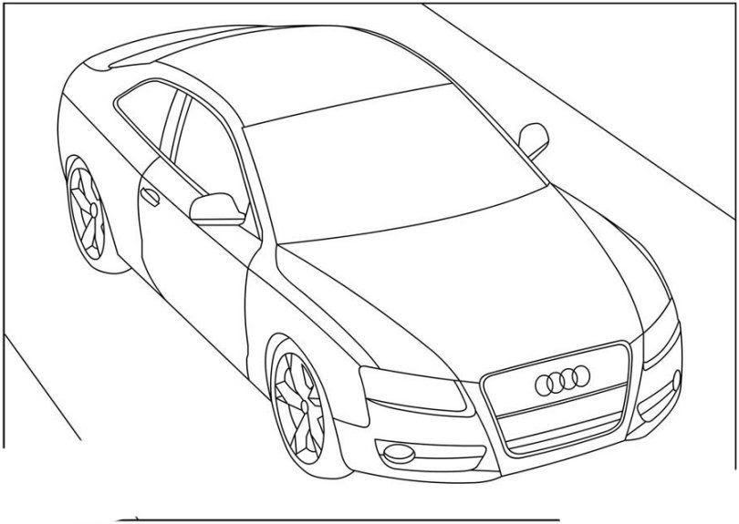Auto Ausmalbilder Audi : Audi Coloring Pages Free Coloring Pages / The