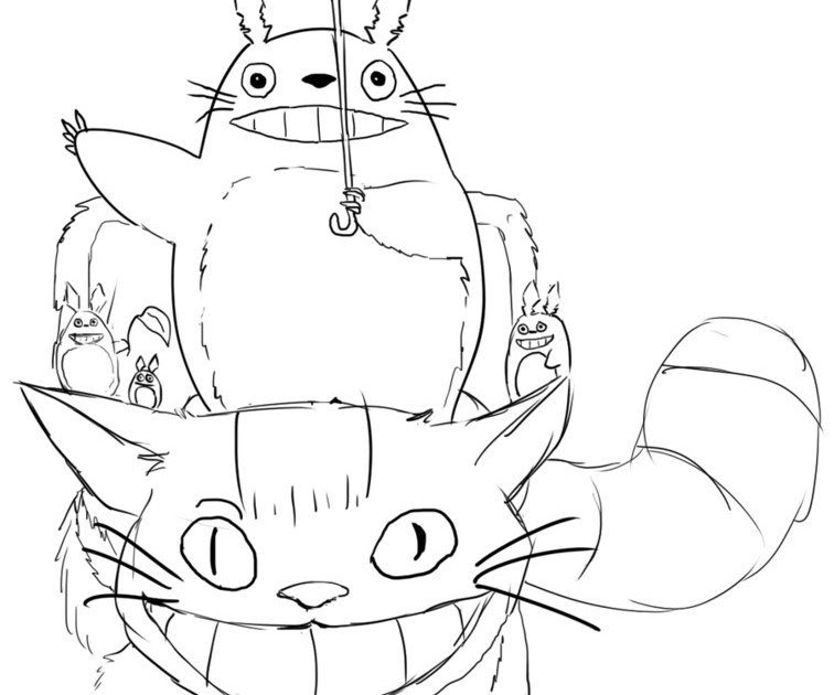 10 Chat Autobus Coloriage totoro totoro  30000 ++ collections de pages