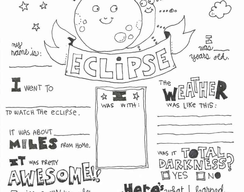 Printable solar Eclipse Coloring Page | Thousand of the Best printable