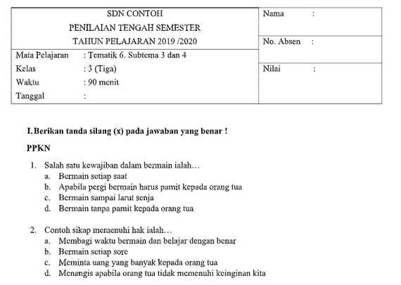 20++ Contoh soal akidah akhlak kelas 11 semester 2 beserta jawabannya ideas