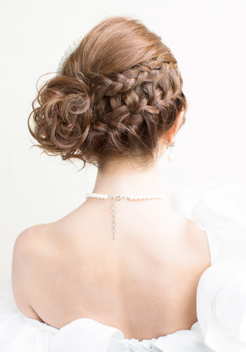 トップ100結婚式 髪型 編み込み サイドアップ 最高のヘアスタイルのアイデア