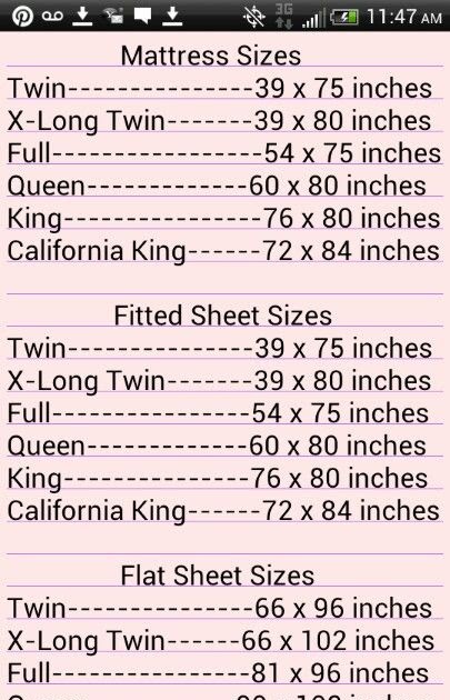 King flat sheet size