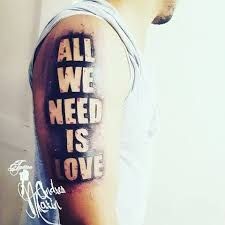 All We Need Is Love Tattoo Canserbero Los Libros