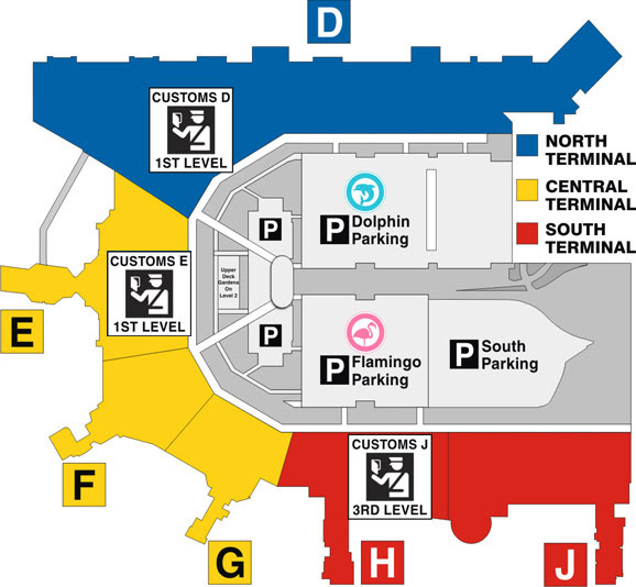 Atlanta Concourse D Map 