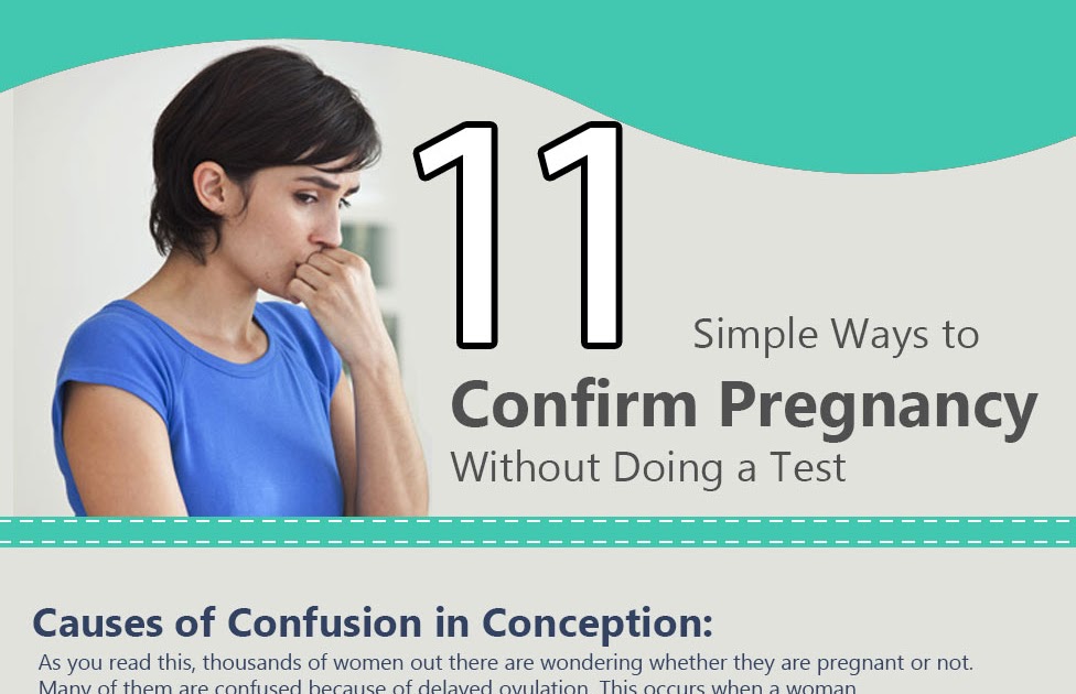 how to confirm pregnancy without any symptoms