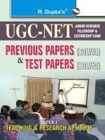 UGC JRF Teaching and Research Aptitude Paper (Paperback) 