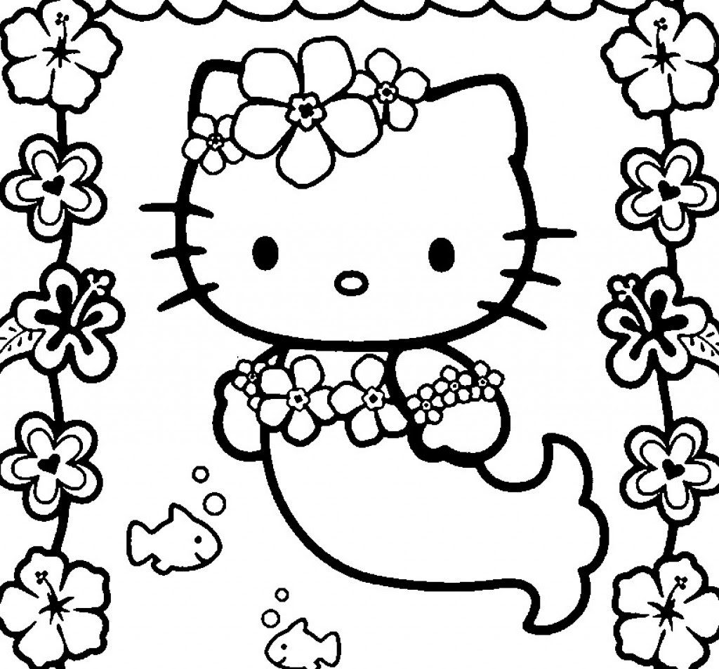 Hello kitty friends coloring page. 