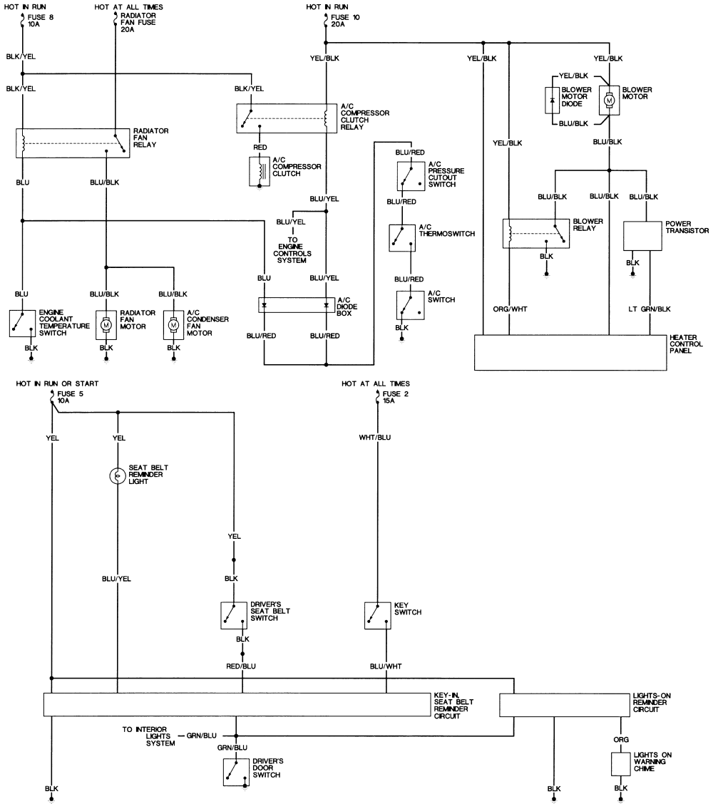 1992 Honda Accord Wiring Diagram