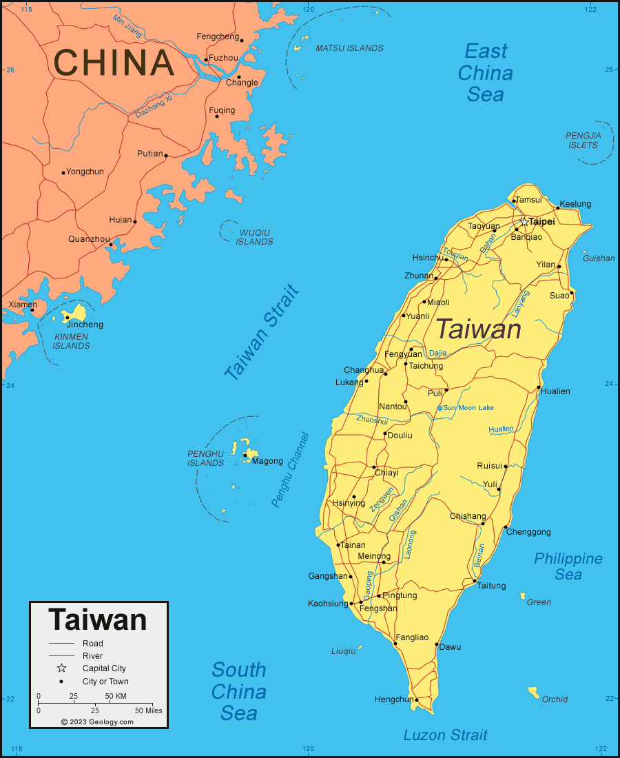Taiwan World Map  sarapanisuk