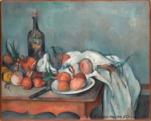 Nature morte aux oignons, Paul Cézanne, 1896-1898