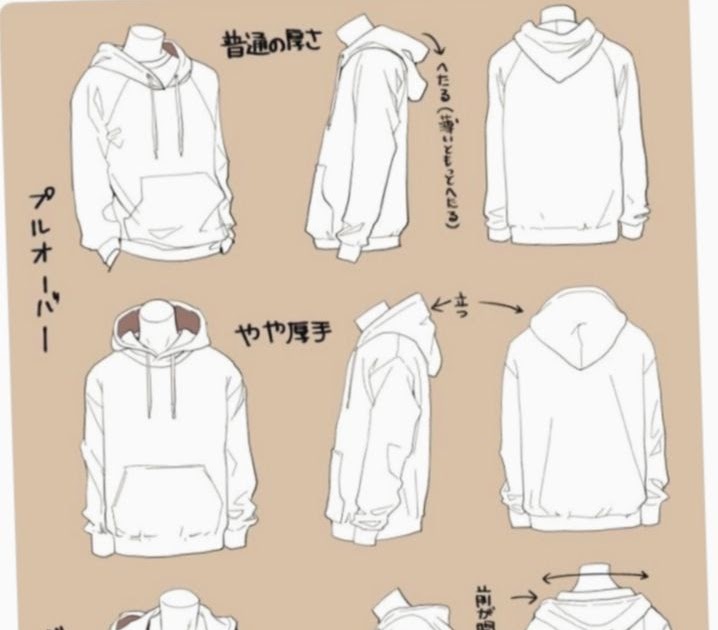Hoodie Drawing Reference - Anime Hoodie Drawing at GetDrawings | Free