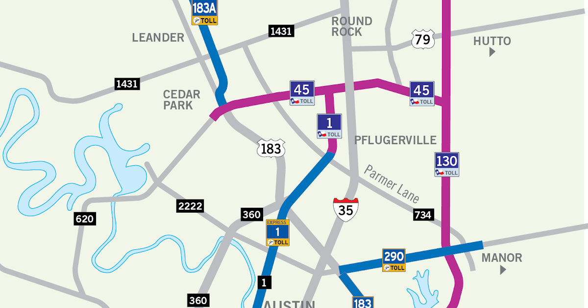 Toll Roads In Texas Map | Draw A Topographic Map