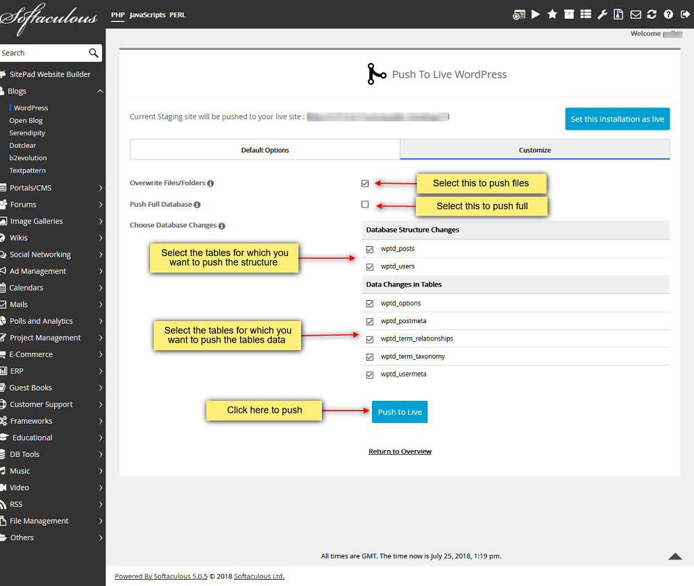 softaculous btools knowledgebase