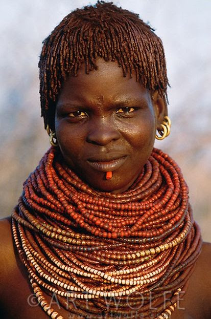 Africa | Bumi tribeswoman, Murle Region, Ethiopia | ©Art Wolfe
