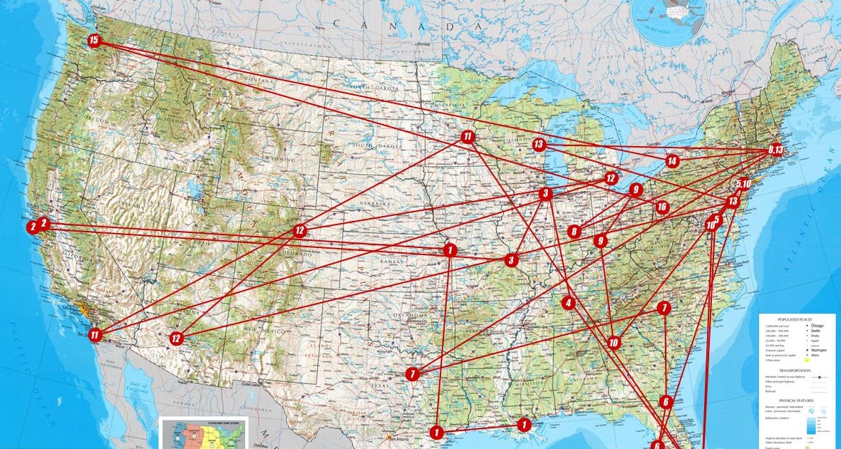 Ley Lines California Map | Vintage Map