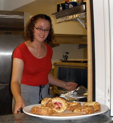 Heather and her wonderful home made Danish rolls