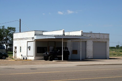 gas station along old route 66 in tucumcari, new mexico