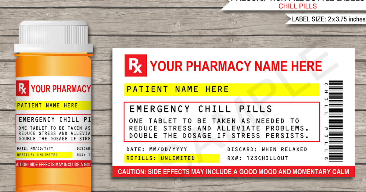 Free Printable Prescription Labels Joke M M Skittles Mike Ikes Pill