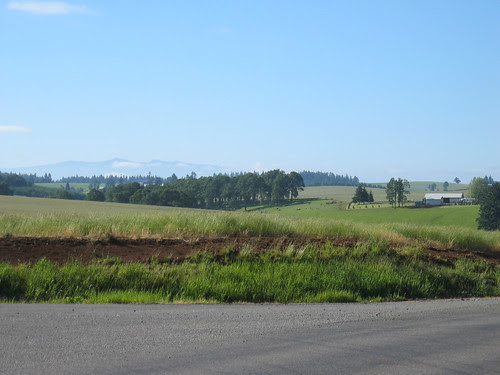 Waldo Hills to the east