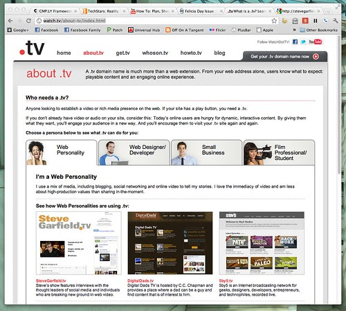 I'm a Web Personality. What is a .tv? by stevegarfield