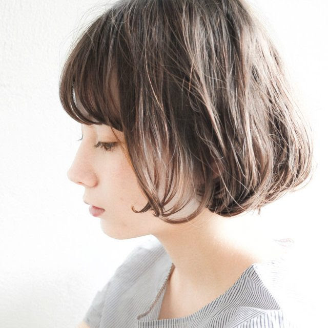 髪型 心に強く訴えるかっこいい ショート ボブ エラ張り 前下りボブ