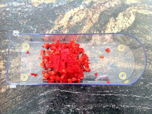 Finely Diced Red Bell Pepper