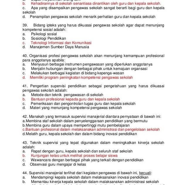 Contoh Soal Uji Kompetensi Kepala Sekolah Dan Kunci Jawaban Kanal Jabar