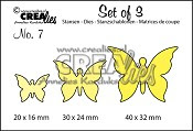 Set of 3 Butterflies no. 3 stansen / Set of 3 Butterflies no. 3 dies
